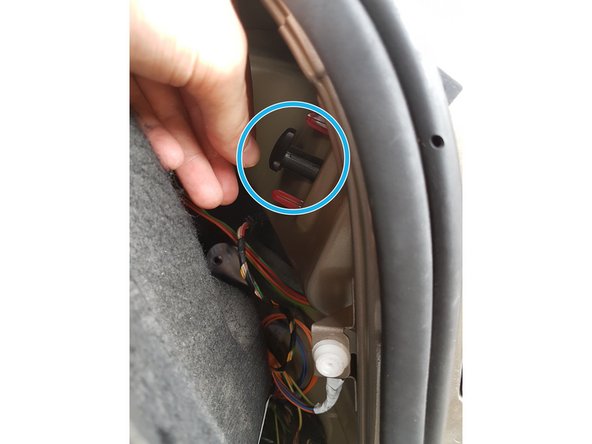 
Unscrew the black plastic nut
