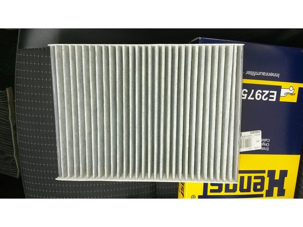 Voici le filtre sortie de son emballage.