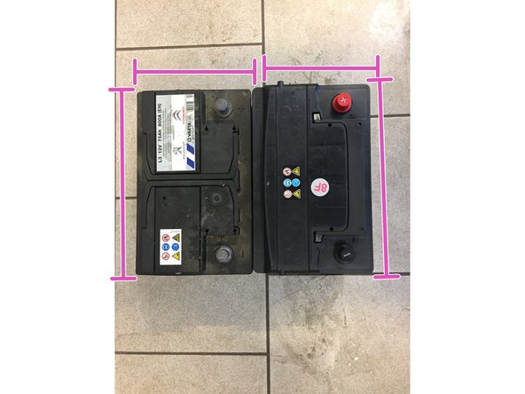 Vérifier que les deux batterie corresponde