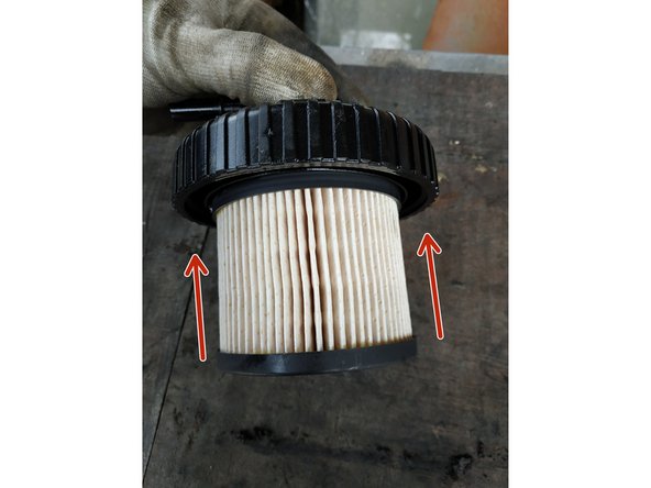 mettre en place le nouveau filtre