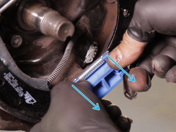 Retirer le cache en plastique bleu