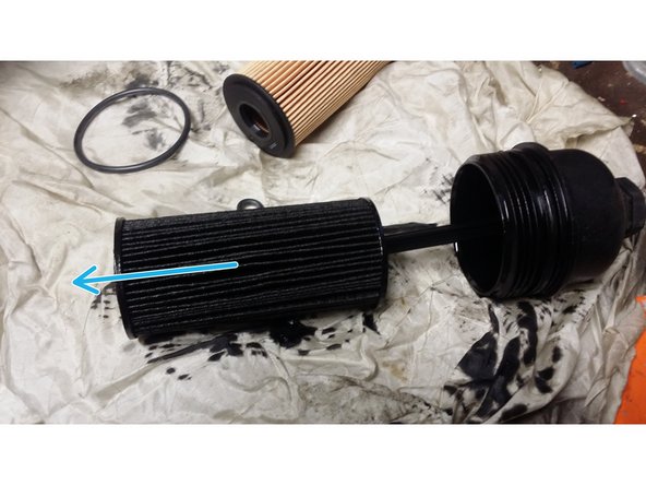 Comparer le filtre neuf avec le filtre usagé