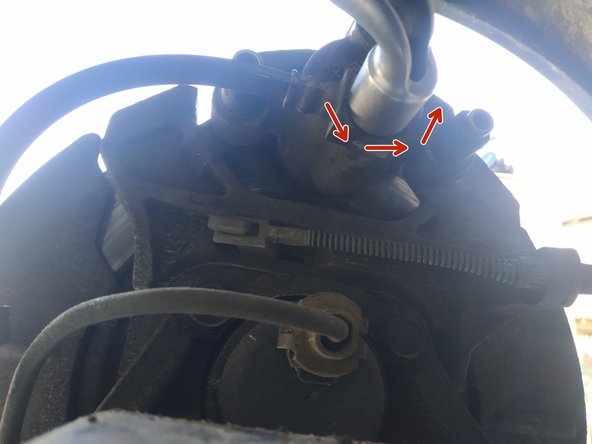 débloquer la conduite de frein, clé de 16mm