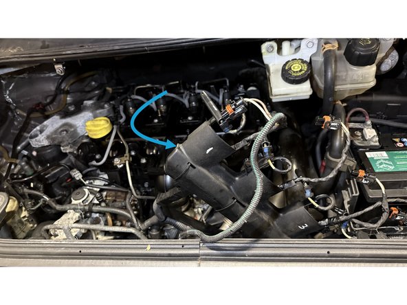 Basculer la pieuvre vers l'avant du véhicule et la caler