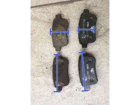 Vérifier que les nouvelles plaquettes correspondent