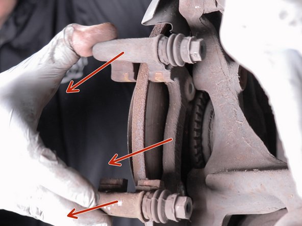 Retirer le support d'étrier