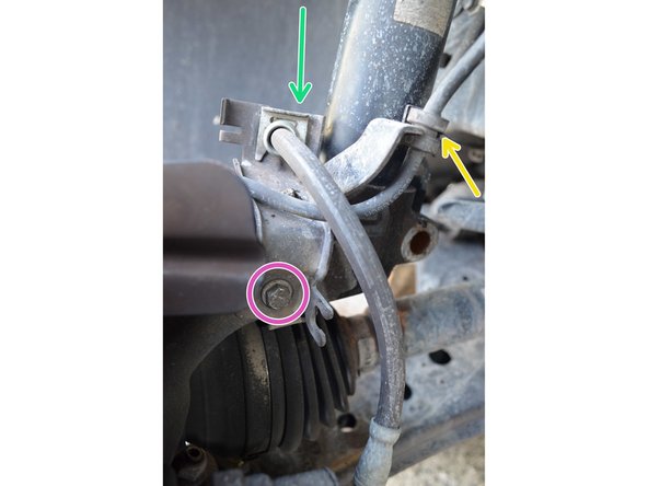 Agrafe du flexible de frein