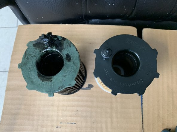 Vérifier la correspondance entre l'ancien et le nouveau filtre à huile