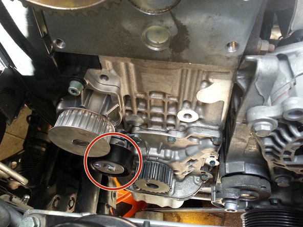 Repose du galet tendeur