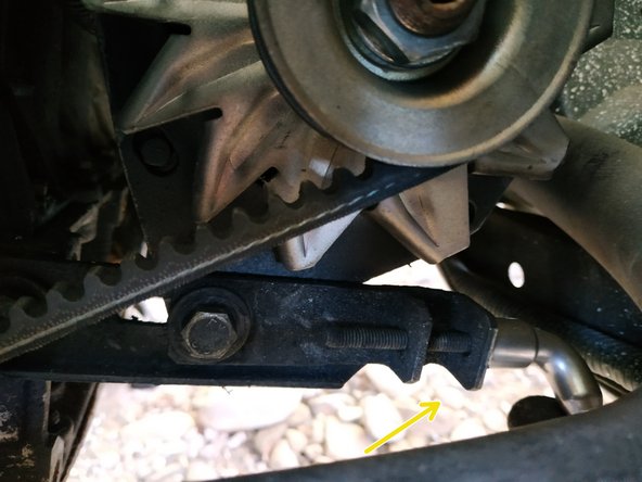 
I reused the belt because I changed it very recently.
