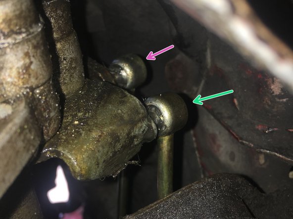 La première biellette se place juste en dessous de la seconde