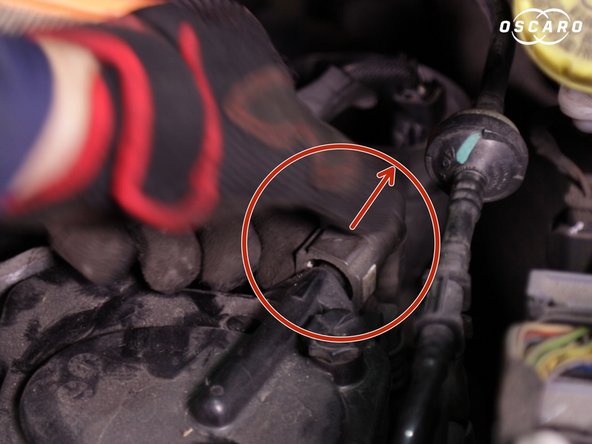 Retirer le durite de sortie de Gasoil