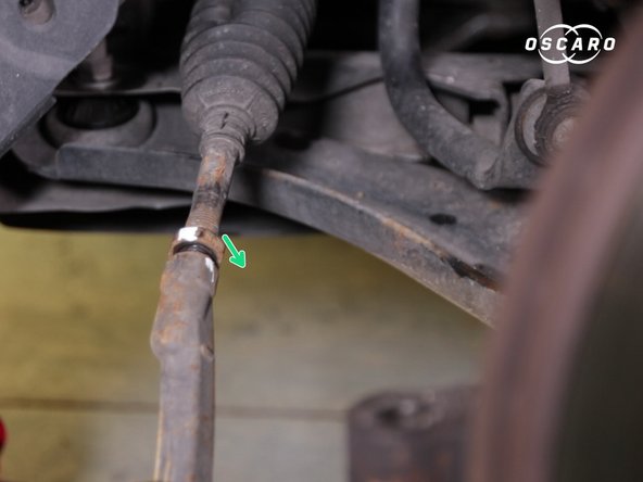 A l'aide d'un marqueur ou autre, marquer l'écrou et la rotule