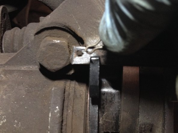 
Insert the pin by hand
