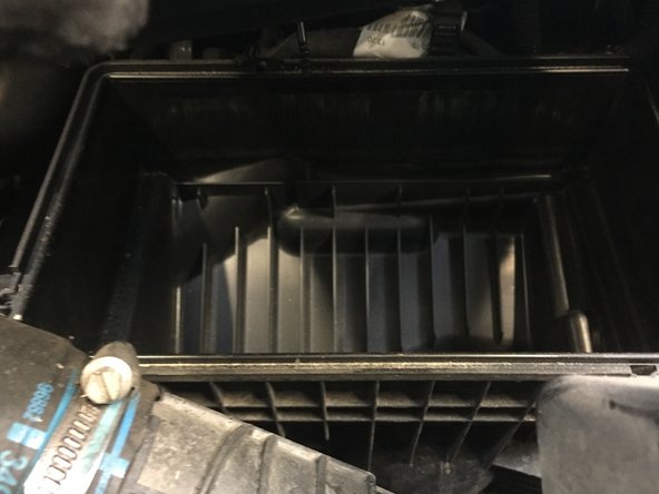 
Install the new air filter
