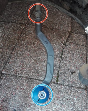 Monter la nouvelle rotule en s'arrêtant au trait fait précédemment.