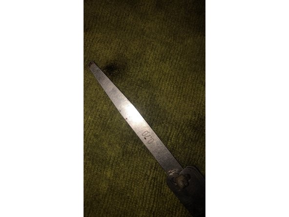 J'utilise un jeu de cale afin de verifier l'écartement