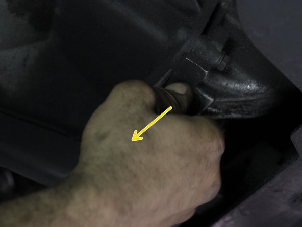 Placer un bac sous le bouchon