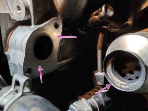 Nettoyage les surfaces de contact.