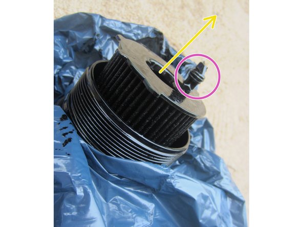 Retirer le filtre de la cloche