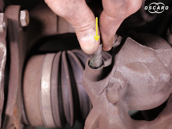 Repositionner les deux colonnettes en les enfonçant