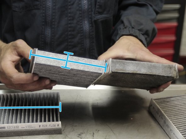 Comparer les nouveaux filtres au anciens pour s'assurer de la compatibilité