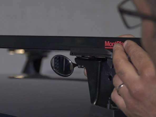 Ajuster la longueur des barres à l'aide de la règle se trouvant sous la barre