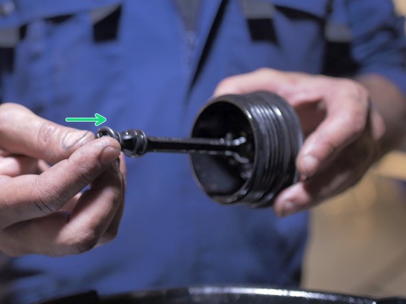 Replacer les deux autres nouveaux joints sur la tige de la cloche