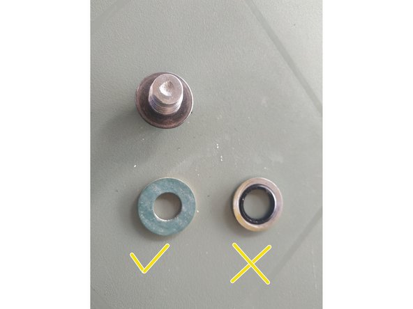 changer le joint de bouchon de vidange