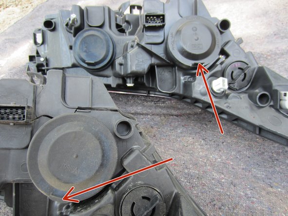 Ouvrir le bouchon de phare