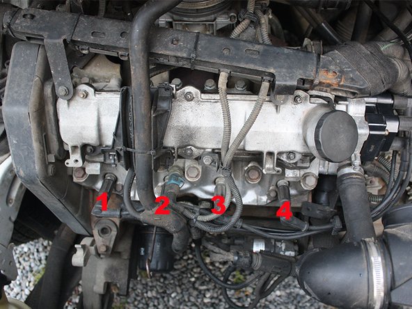 L'ordre de branchement  est généralement marqué sur la bobine elle-même ainsi que sur les fils hautes tension. Le câble numéro 1 corresponds au piston numéro 1 c'est à dire le premier piston coté distribution.