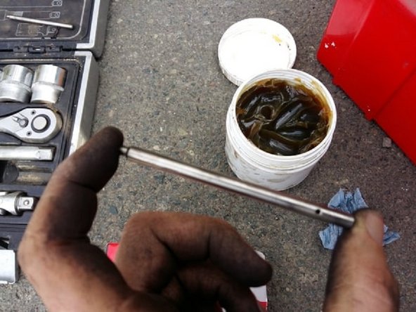 Repositionner les deux tiges