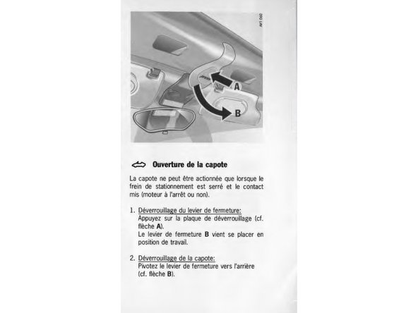1 - frein à main de stationnement serré,