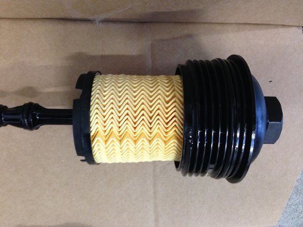 Clipser le nouveau filtre à huile