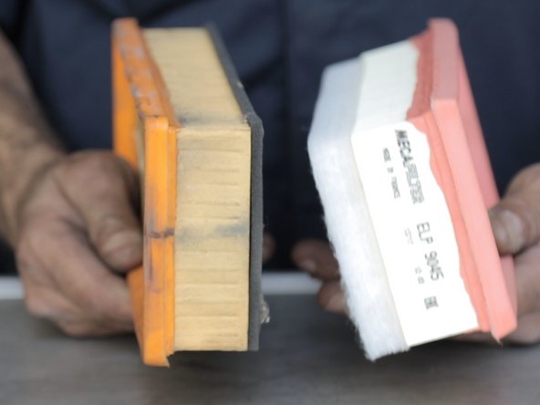 Comparer les dimensions (longueur,largeur) entre l'ancien et le nouveau filtre à air