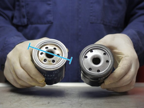 Comparer les dimensions du nouveau filtre avec l'ancien