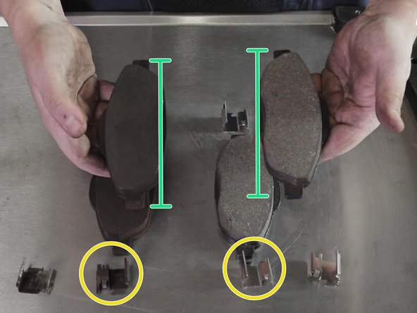 Comparer les plaquettes de frein