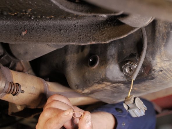 
Replace the old or new gasket on the new temperature probe
