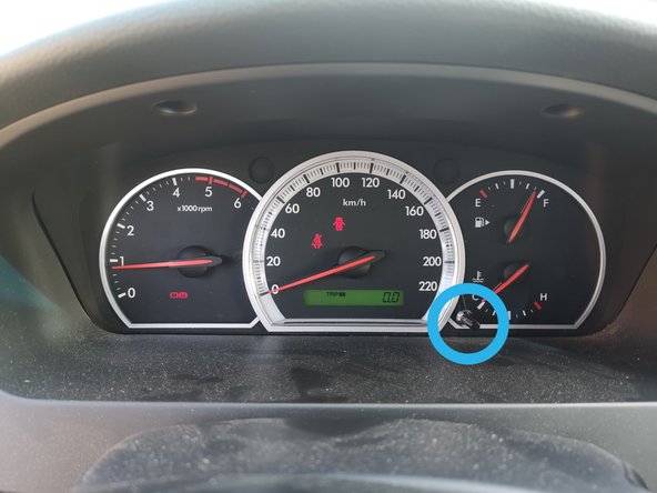 Voilà, le témoin devrait avoir disparu. Votre vidange est maintenant terminée.