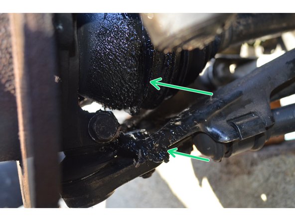 Soufflet coupé = graisse projetée