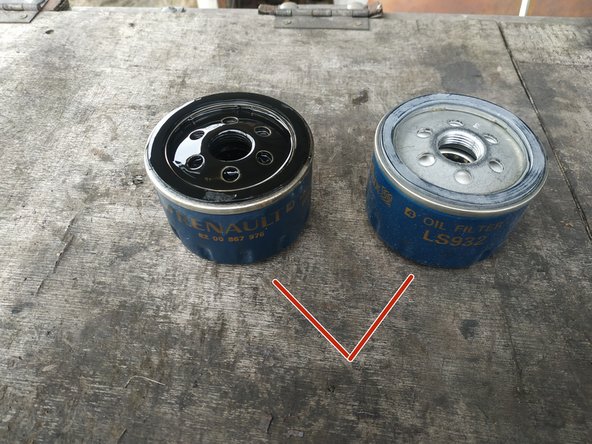 comparer le filtre neuf avec le filtre usagé (taille, diamètre, référence)