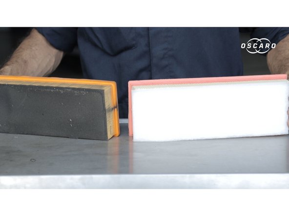 Comparer les dimensions (longueur,largeur) entre l'ancien et le nouveau filtre à air