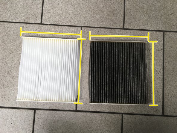 Vérifier que le nouveau filtre corresponde