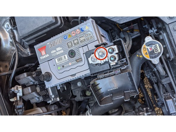 Rebrancher le connecteur + sans oublier de resserrer le boulon.