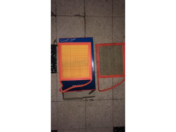 Comparez l'ancien et le filtre neuf