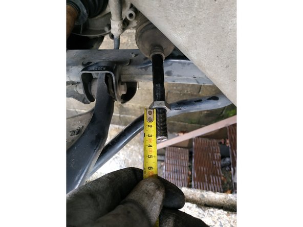 reporter la mesure prise, 33mm dans mon cas