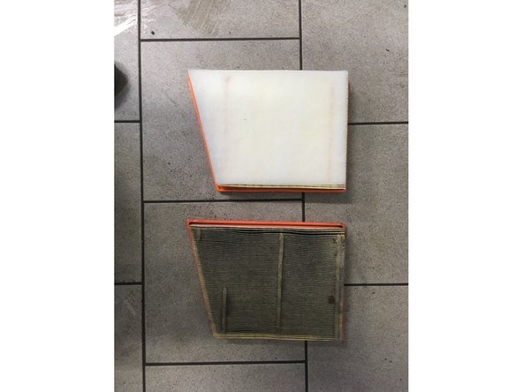 Vérifier les dimensions entre l'ancien et le nouveau filtre à air (longueur,largeur,forme)