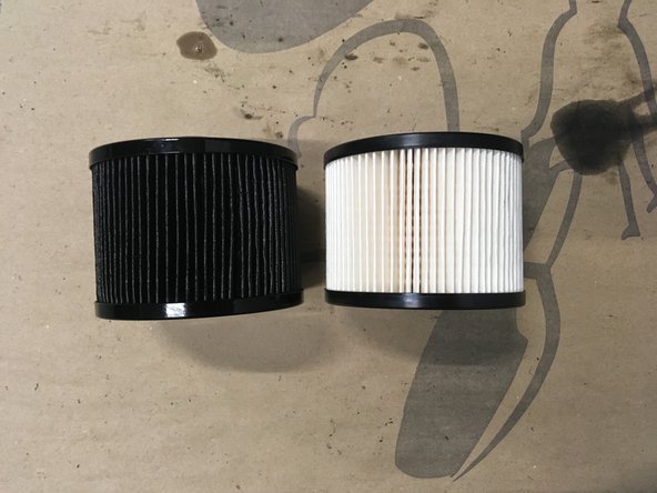
Check the correspondence between the old and new fuel filter
