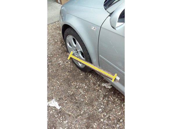 Avec la barre de 1,5 à 2 m bloquer le boulon du cardant