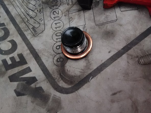 Remplacer le joint en cuivre du bouchon de vidange